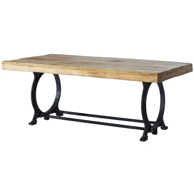MASSIVMOEBEL24 .DE INDUSTRIAL #35 salontafel gelakt massief hout sloophout 120x60x45 cm (BxTxH) Bruin