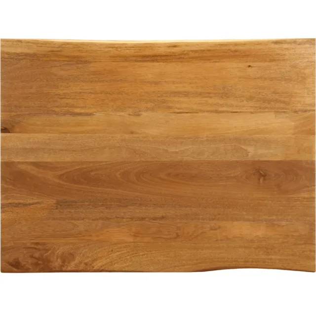 vidaXL Tafelblad met natuurlijke rand 110x80x3,8 cm massief mangohout Bruin