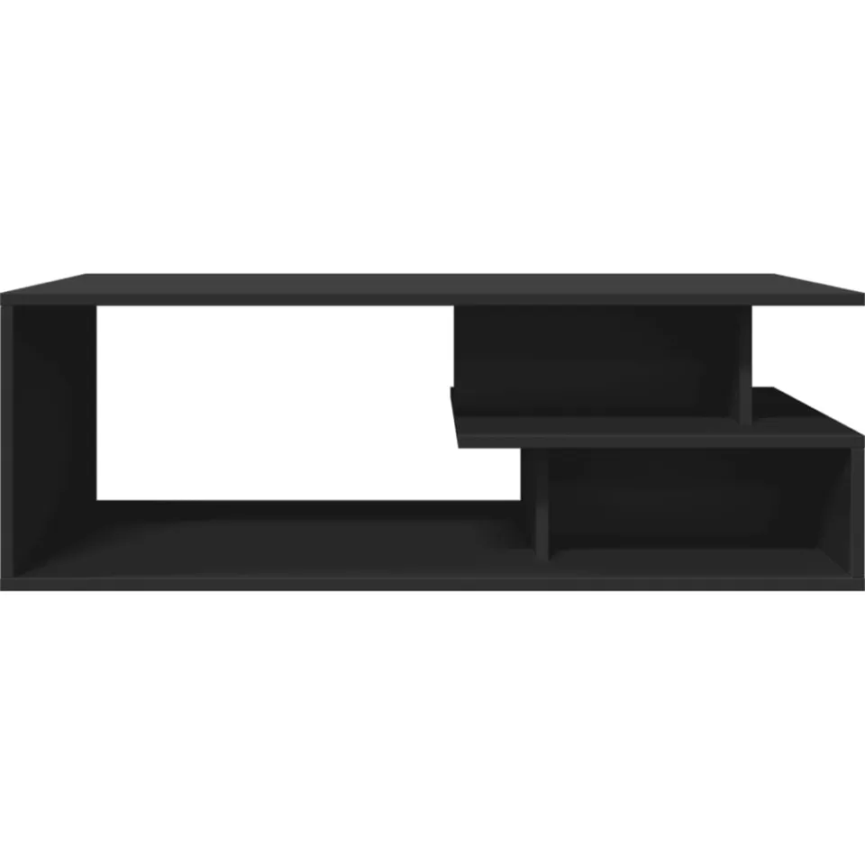 vidaXL Salontafel 102x55x35 cm bewerkt hout zwart, foto 4