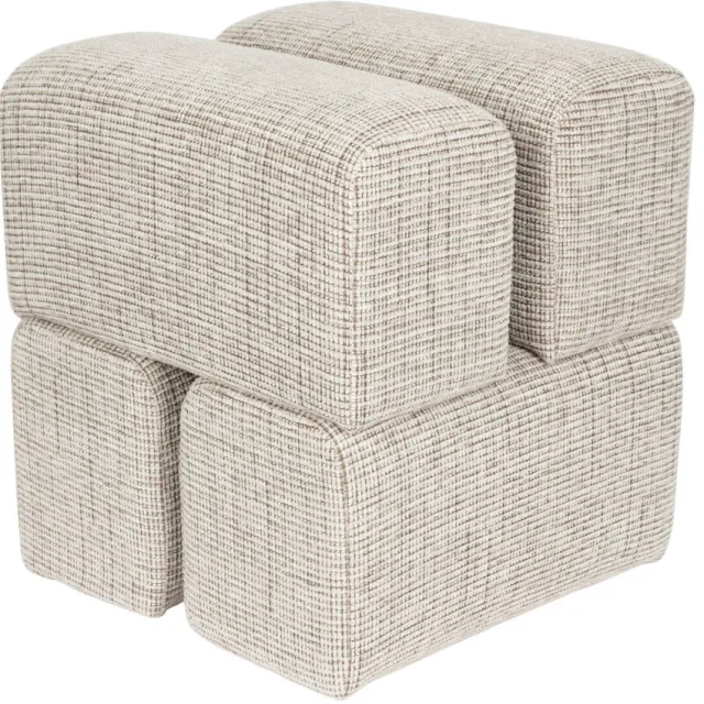 Housecraft Living poef Staple bruin, foto 2