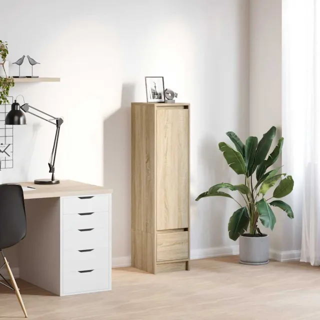 vidaXL Highboard 29,5x34x119,5 cm spaanplaat sonoma eikenkleurig, foto 2