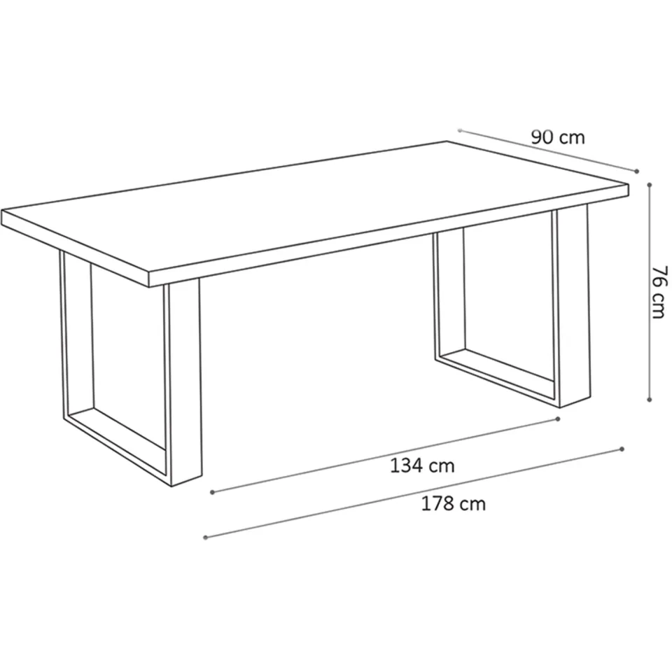 Eettafel Nena Mangolia bruin, foto 4