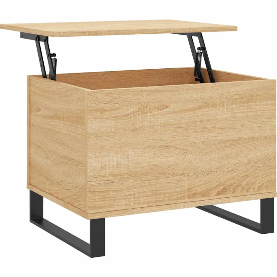 vidaXL Salontafel 60x44,5x45 cm bewerkt hout sonoma eikenkleurig, foto 3