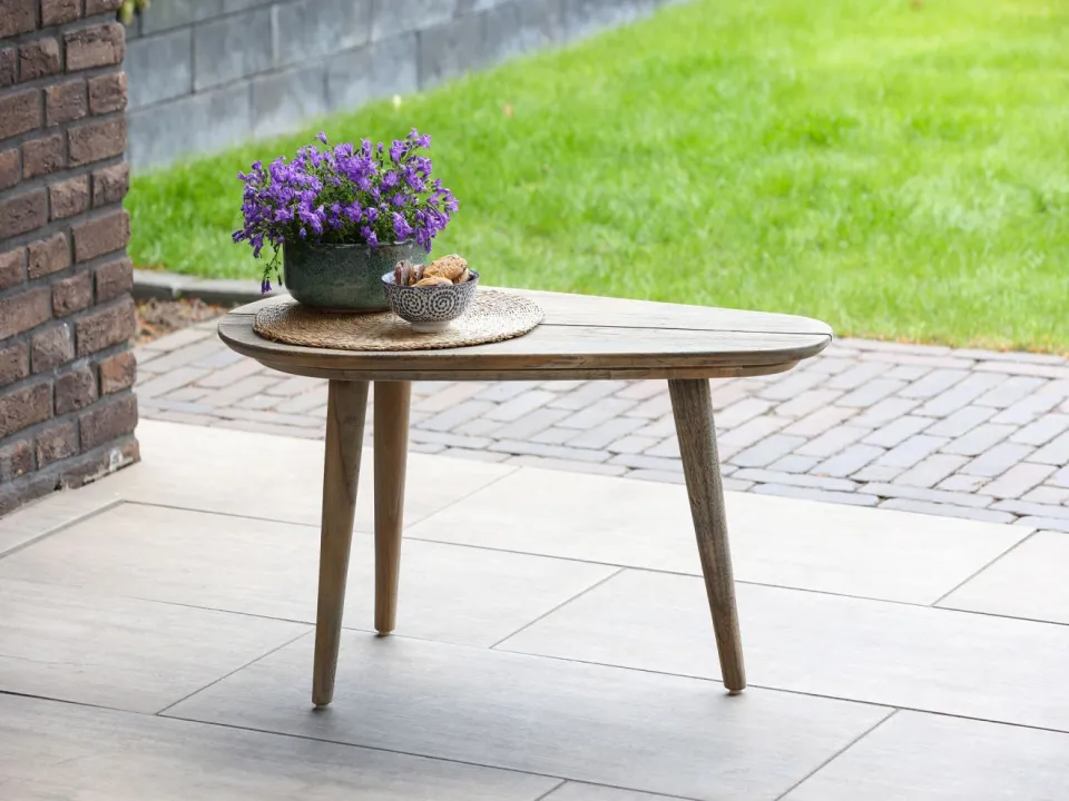 ROUGH Furniture ROUGH-K lounge tuintafel 43x75x39cm bruin, foto 3