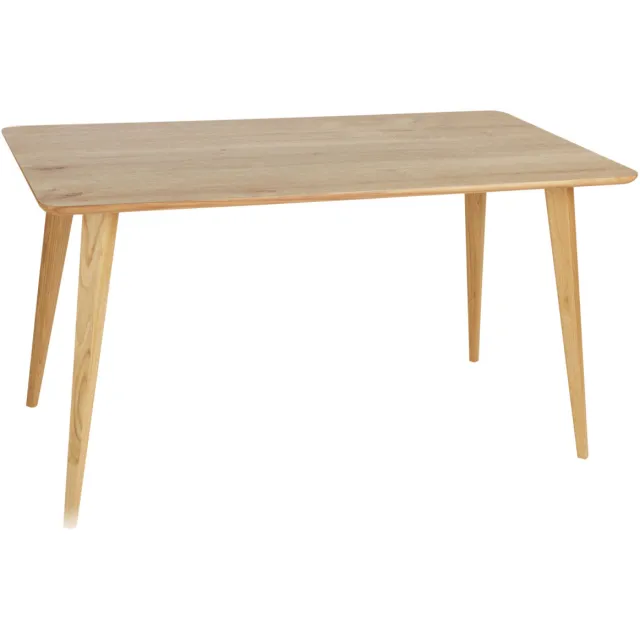 Vega Eettafel Duneo rechthoekig; 140x75x76 cm (LxBxH); Tafelblad eiken, frame eiken/naturel; rechthoekig