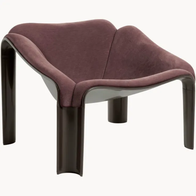 GUBI Loungefauteuil Bruin, Roze