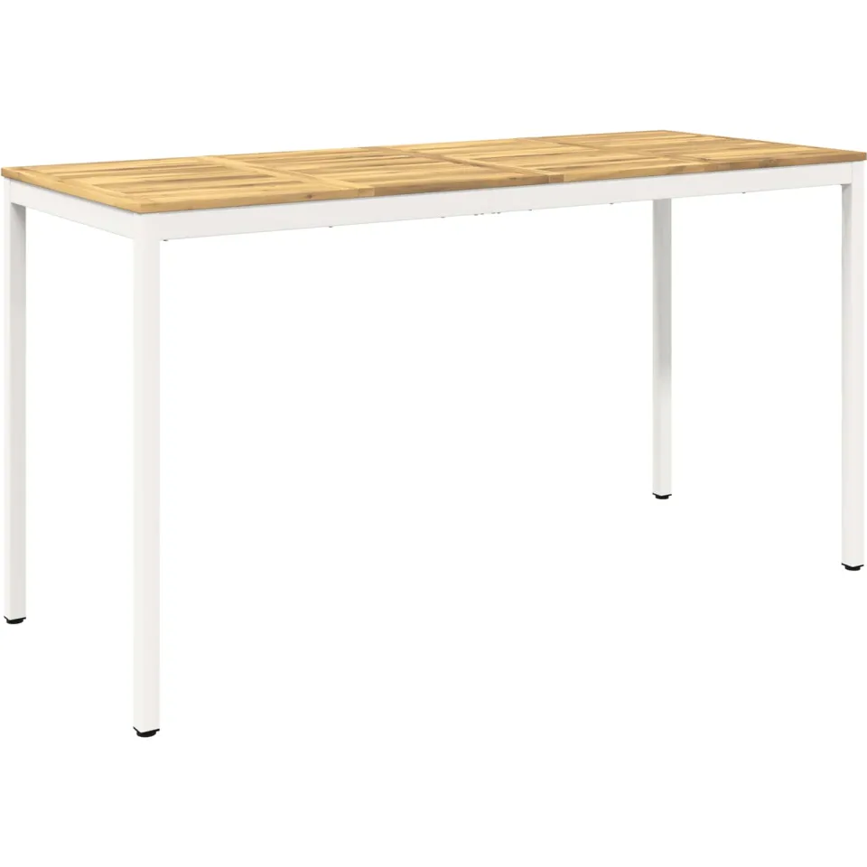 vidaXL Tuinbar Tafel NAARDEN Witgewassen 196 x 80,5 x 105 cm, foto 3
