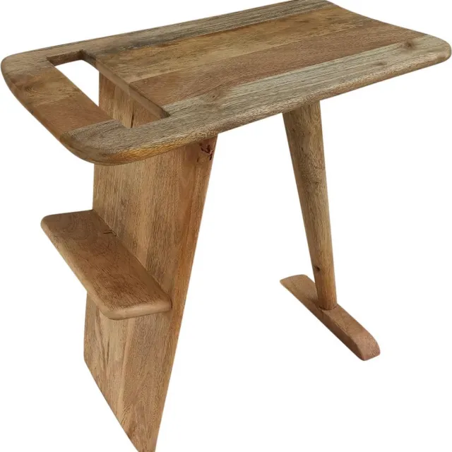 Moods Collection Magazine bijzettafel mangohout 50x35x50 cm Bruin