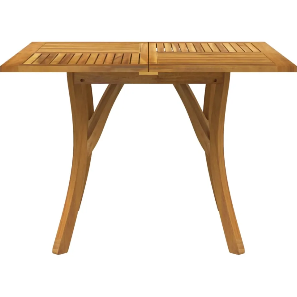 vidaXL Tuintafel 110x110x75 cm massief acaciahout Bruin
