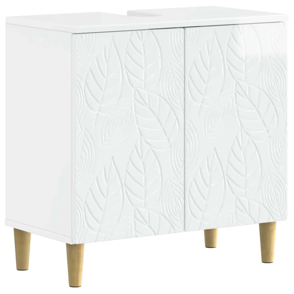 vidaXL Badkamer wastafelkast DELFT Hoogglans Wit 59,5 x 31,5 x 59 cm, foto 3