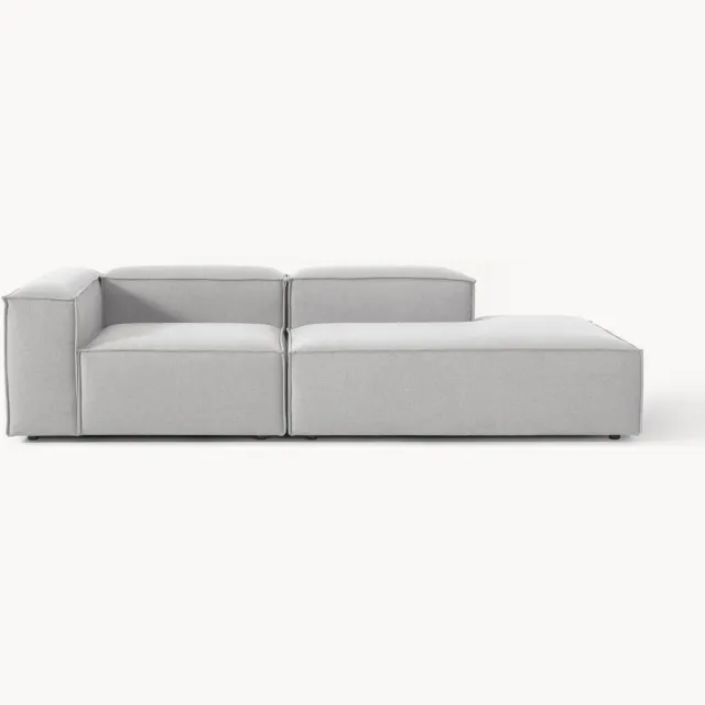 Westwing Collection Modulaire chaise longue Lennon Grijs