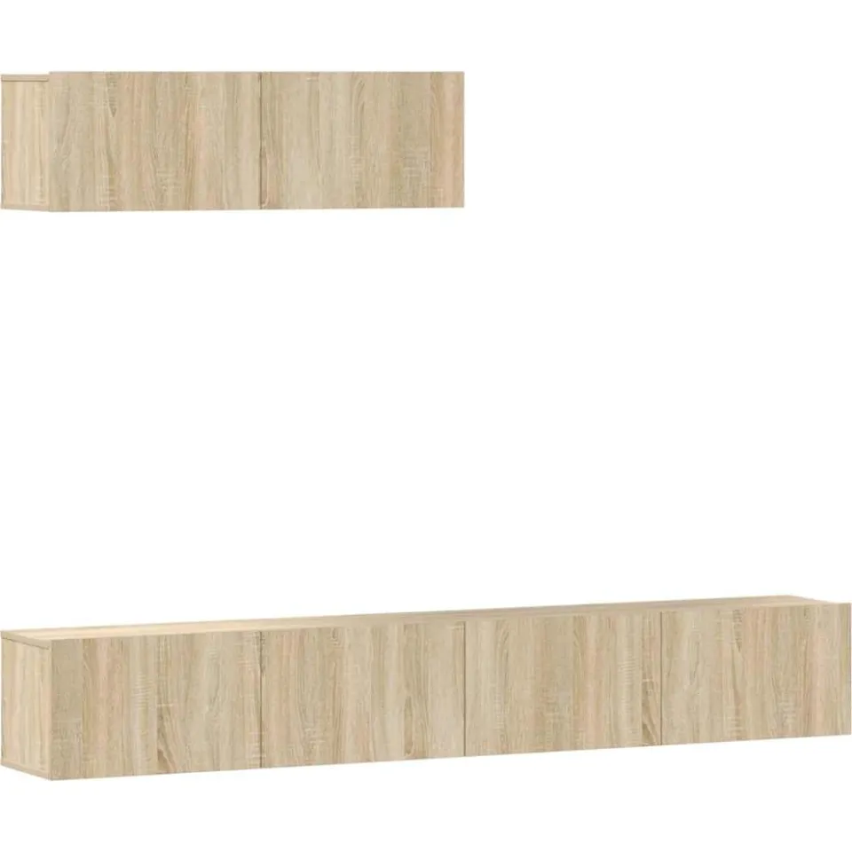 vidaXL 3-delige Tv-meubelset bewerkt hout sonoma eikenkleurig, foto 3