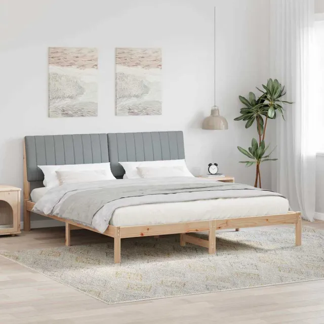 vidaXL Bedframe met hoofdeinde Bruin 180 x 200 cm Massief grenenhout