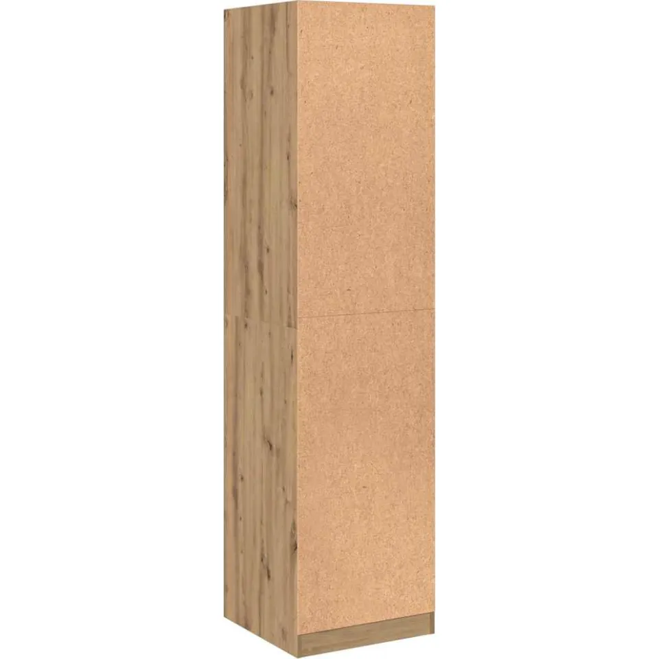 vidaXL Kledingkast 50x50x200 cm bewerkt hout artisanaal eikenkleurig, foto 3