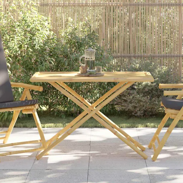 vidaXL Tuintafel inklapbaar 110x55x75 cm bamboe bruin, foto 2