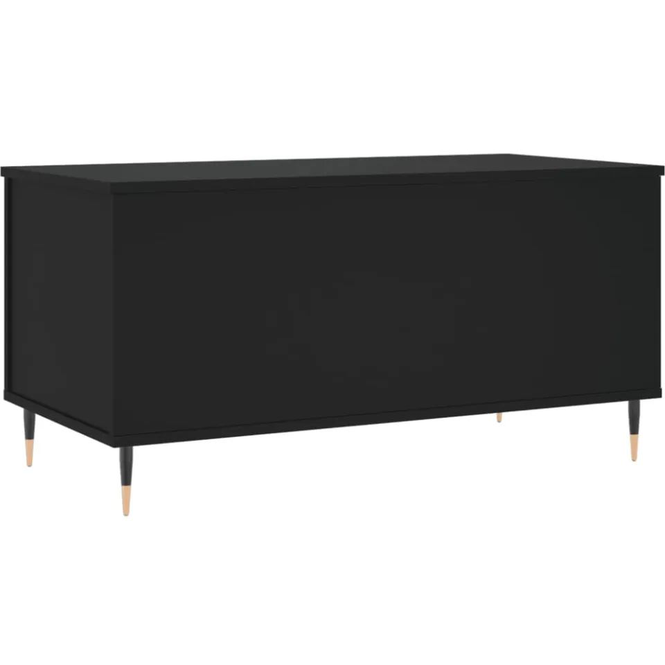 vidaXL Salontafel 90x44,5x45 cm bewerkt hout zwart, foto 3