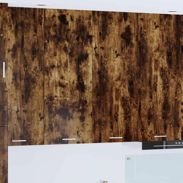 vidaXL Hangkast Gerookt eiken 80 x 31 x 100 cm Bewerkt hout Bruin