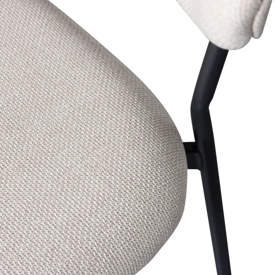 WOOOD Kjeld eetkamerstoel beige, foto 6