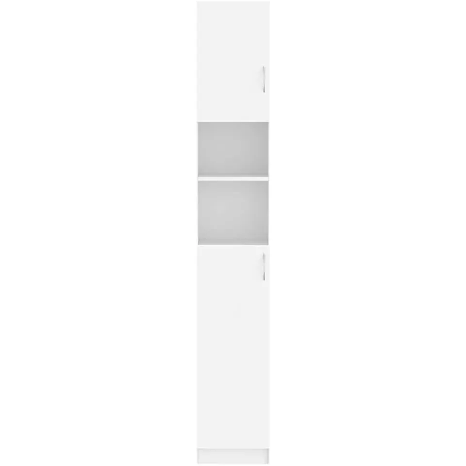 vidaXL Badkamerkast 32x25,5x190 cm bewerkt hout wit