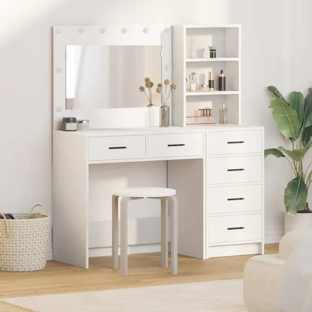 vidaXL Plafondtafel 2 st Wit 78.5 x 41 x 135 cm Bewerkt hout, foto 2
