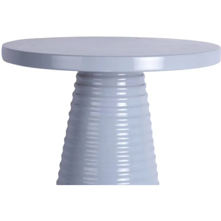 Leitmotiv Catania Ribbed bijzettafel zachtblauw, foto 3
