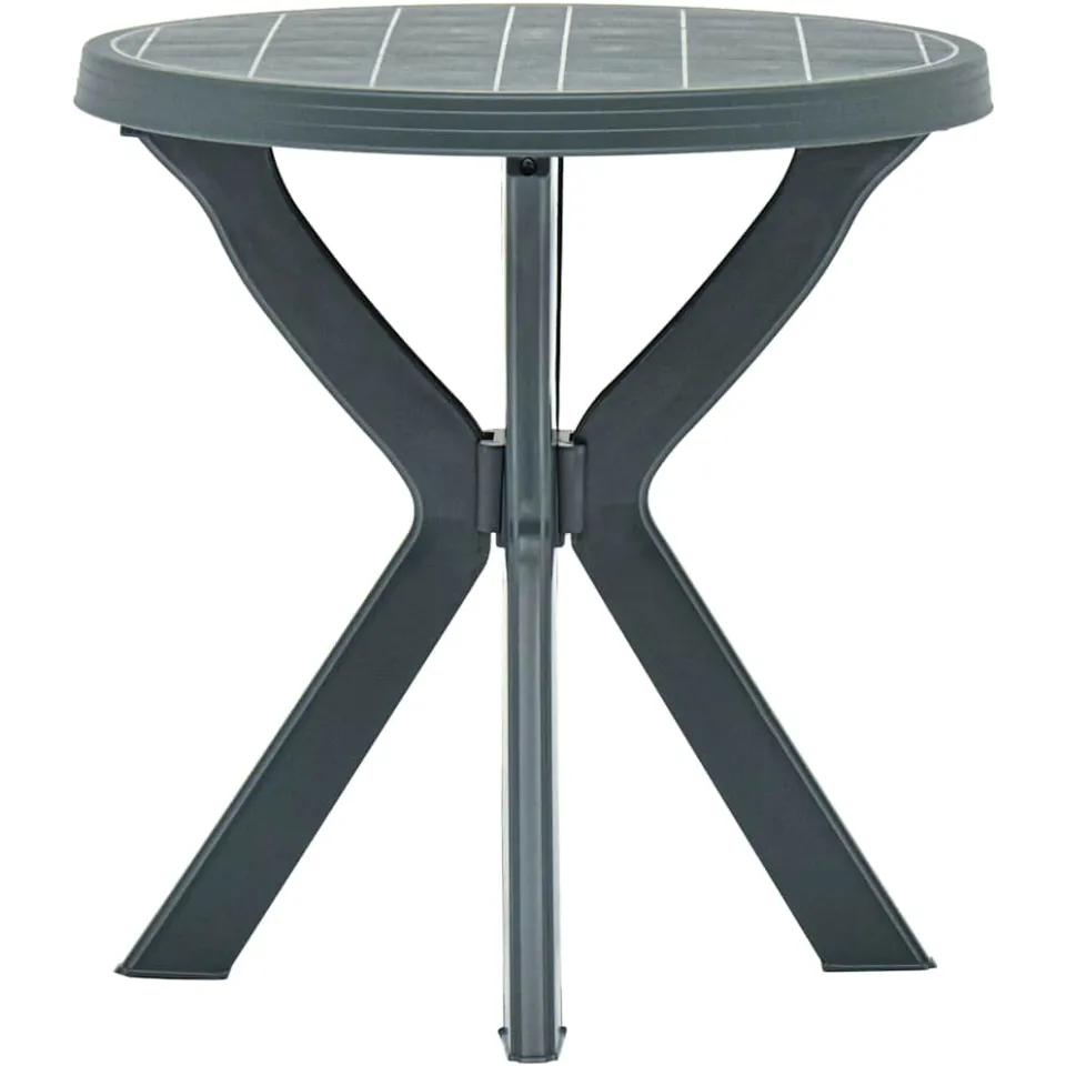 vidaXL Bistrotafel Ø70 cm kunststof groen, foto 2