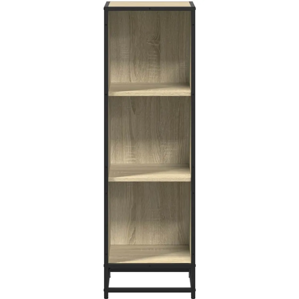 vidaXL Boekenkast 33,5x33x107,5 cm bewerkt hout sonoma eikenkleurig, foto 4