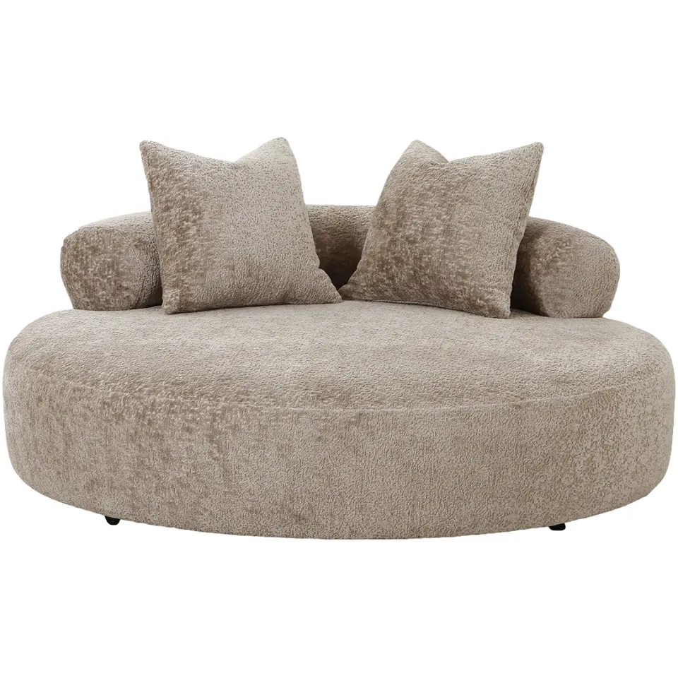 Artichok Annabel ronde loveseat fauteuil taupe, foto 3