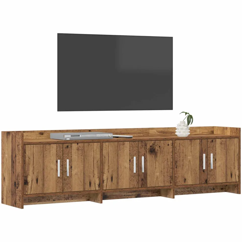 vidaXL TV-kast 168 x 33 x 47 cm Oud hout Bewerkt hout Bruin