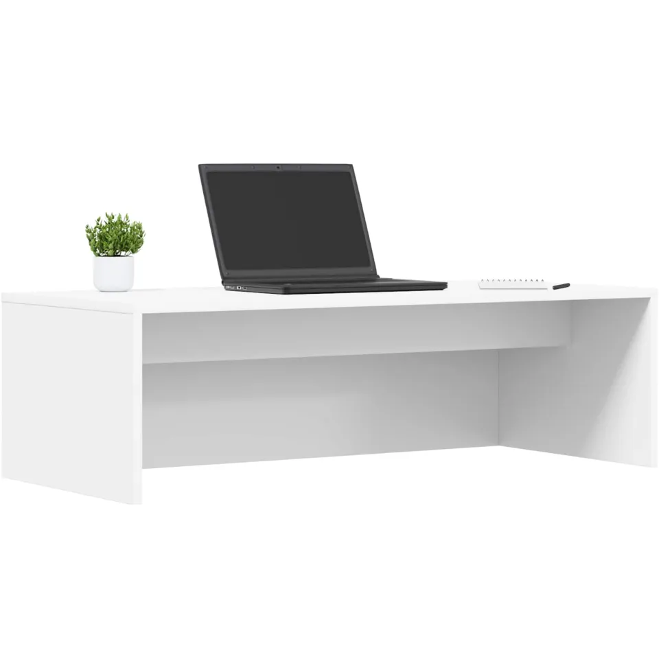 vidaXL Wandbureau Wit 100 x 45 x 30 cm Bewerkt hout
