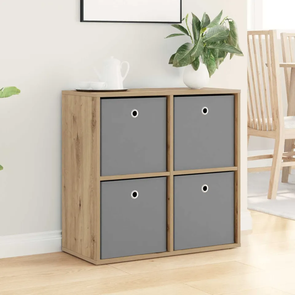 vidaXL Dressoir Artisan Eiken 68,5 x 32 x 67 cm, foto 4