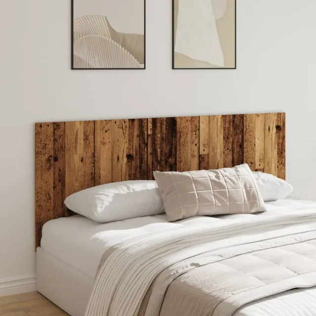 vidaXL Hoofdeinde 200x1,5x80 cm bewerkt hout oud houtkleurig Bruin