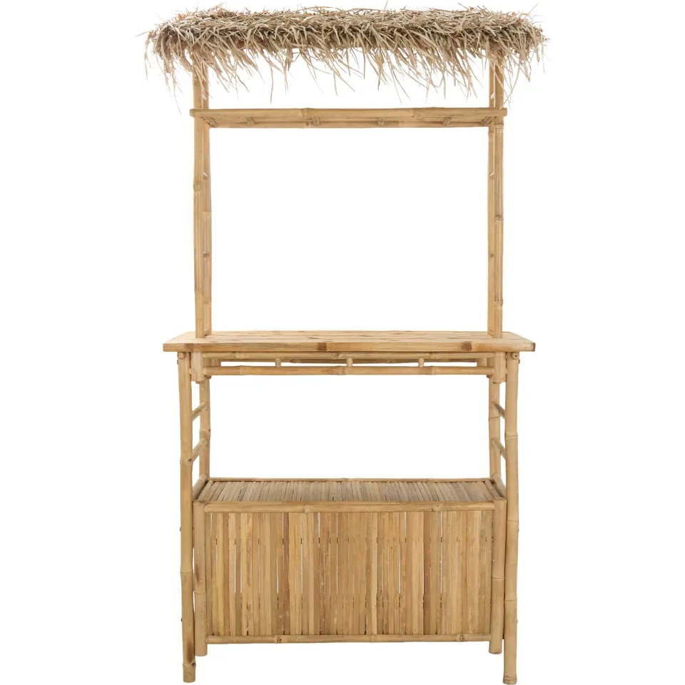 vidaXL Buiten Bartafel Naturel 110 x 50 x 209 cm Bamboe Bruin