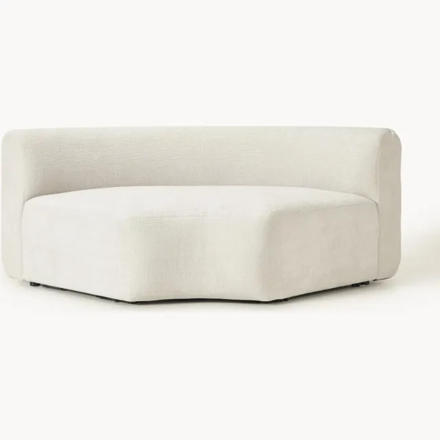 Westwing Collection Ronde hoekmodule Sofia wit