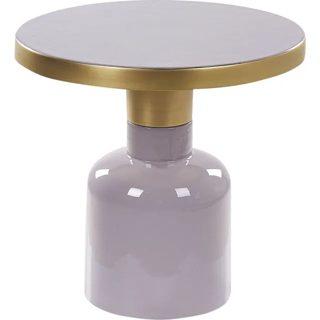 Beliani LOMITA - Bijzettafel - Violet - Metaal Paars