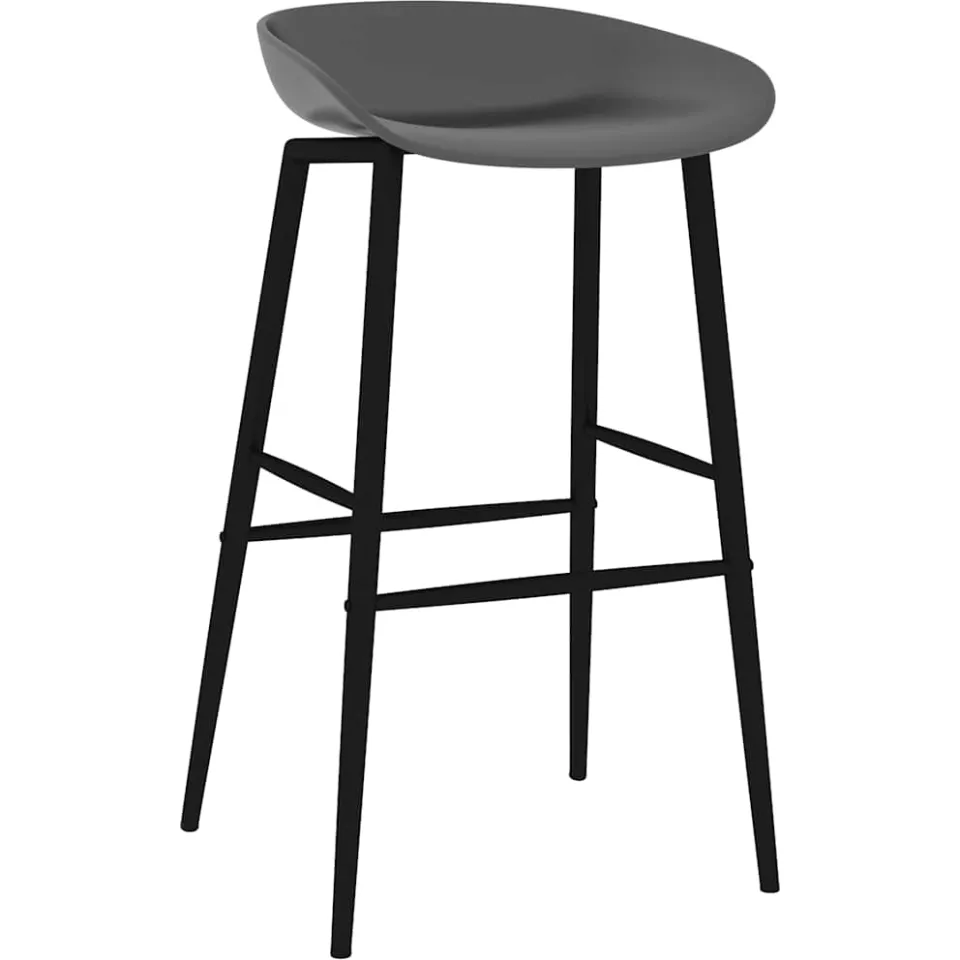 vidaXL Barstoelen 2 st grijs, foto 2