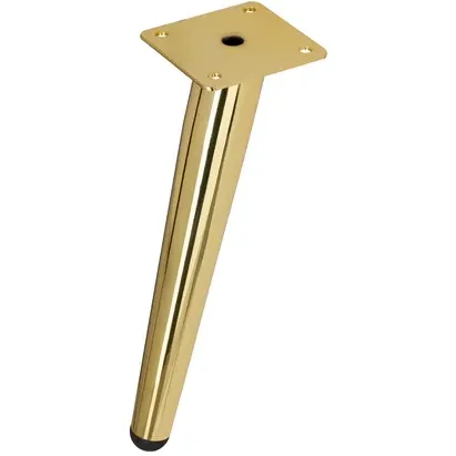 Duraline Tafelpoot Conisch Geborsteld Goud 20cm, foto 2