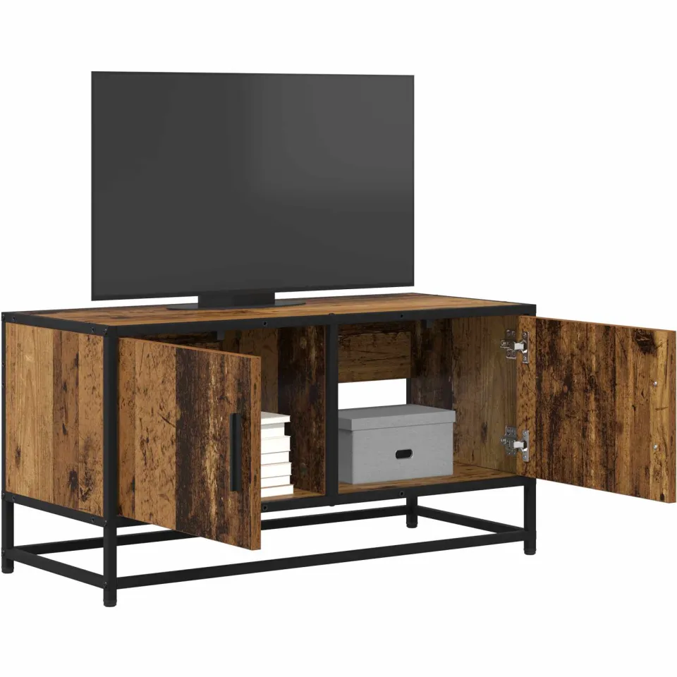 vidaXL TV-kast 80 x 34,5 x 40 cm Oud hout Bruin