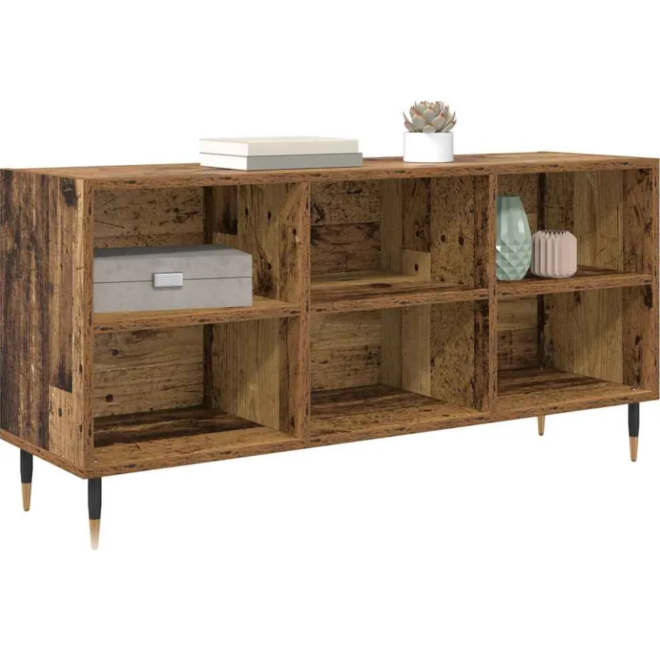 vidaXL TV-kast 103,5 x 30 x 50 cm Oud Hout Bewerkt hout Bruin