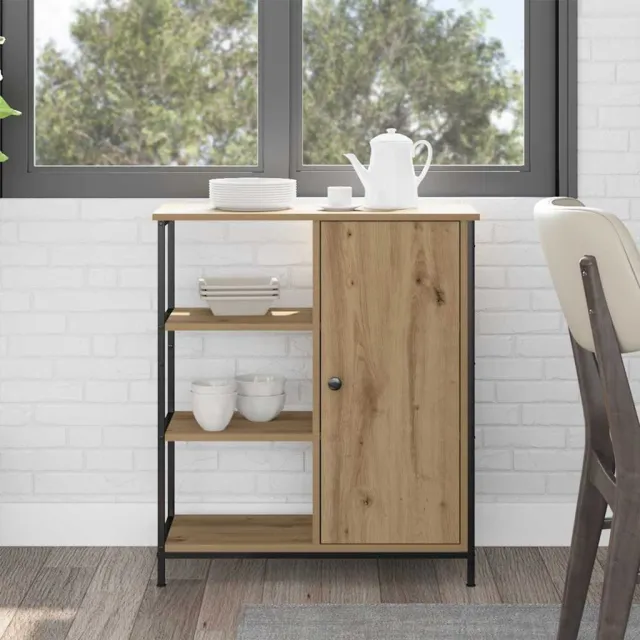 vidaXL Dressoir Artisan Eiken 70 x 30 x 80 cm Bruin