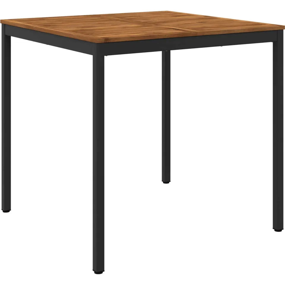 vidaXL Tuinbar Tafel NAARDEN Naturel en Zwart 110 x 108,5 x 105 cm, foto 3