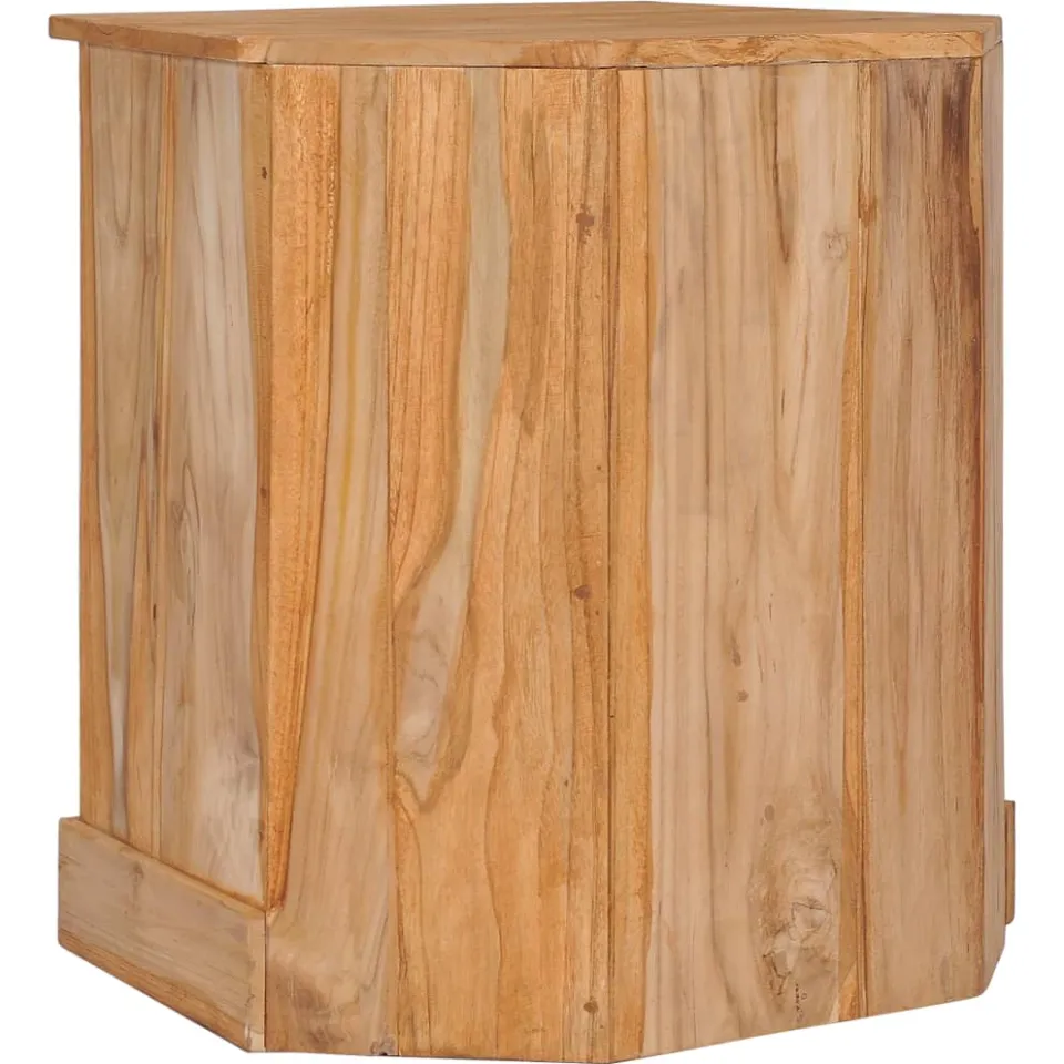 vidaXL Hoekkast 60x45x60 cm massief teakhout bruin, foto 4