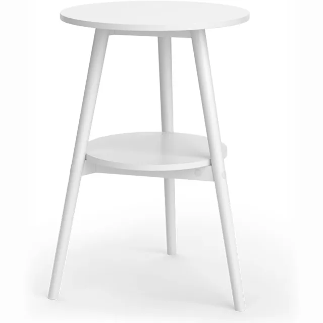 Vicco Salontafel Rondal, Wit, 38 x 38 cm