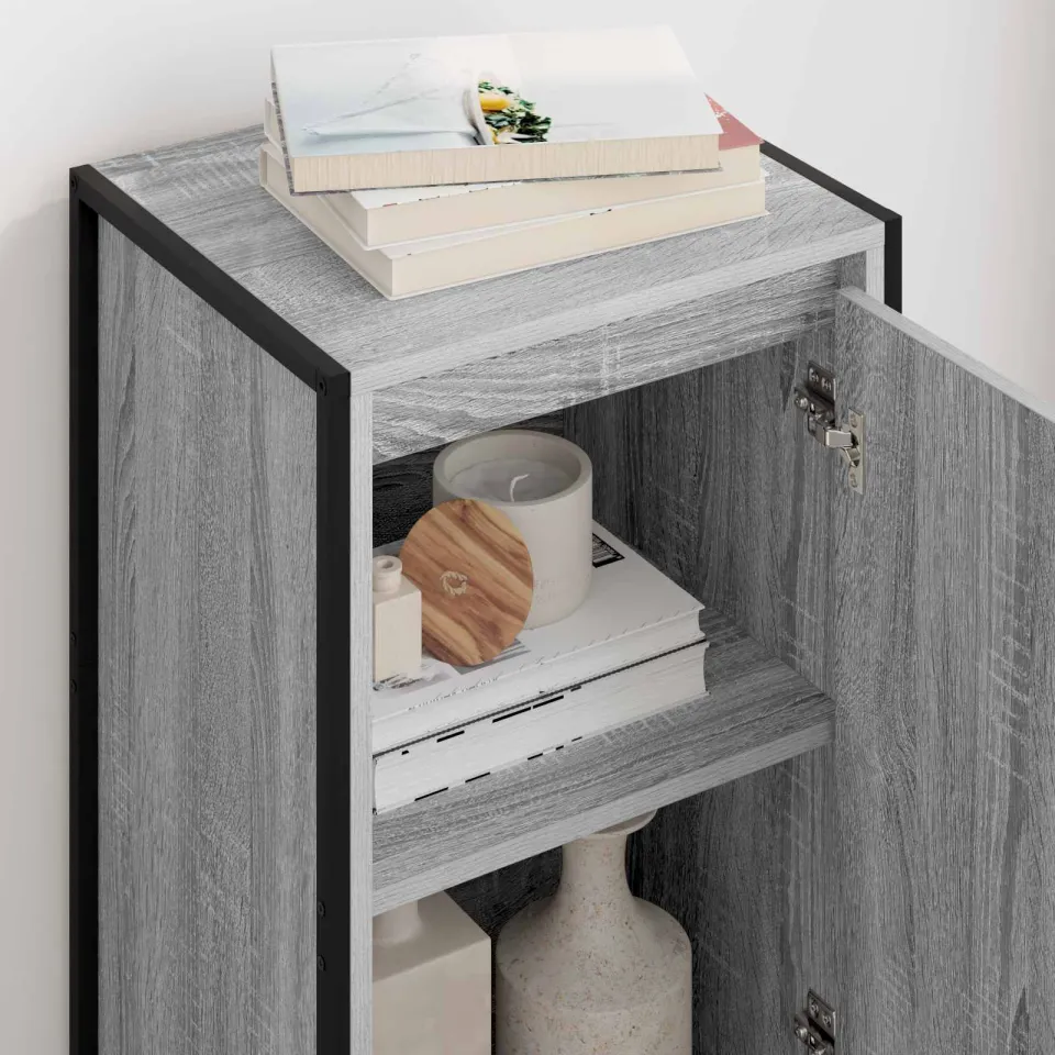 vidaXL Dressoir Grijs Sonoma 43 x 36 x 75,5 cm Bewerkt hout, foto 3