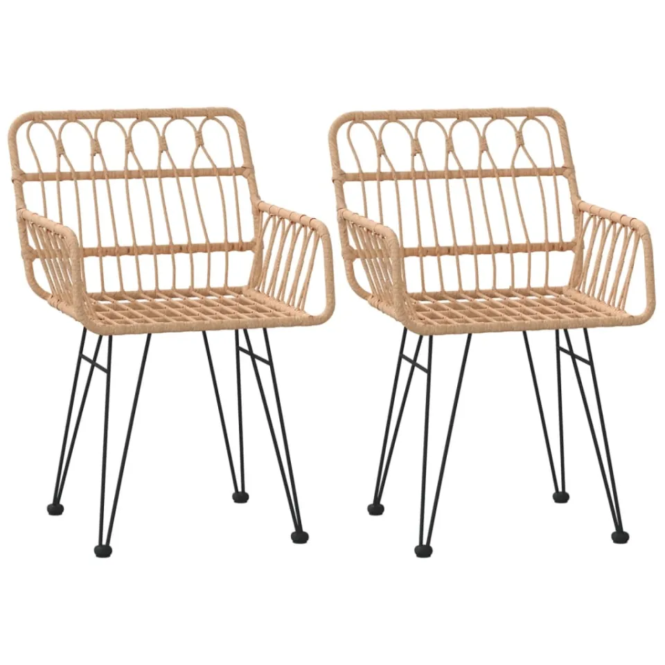 vidaXL 3-delige Tuinset poly rattan bruin, foto 3