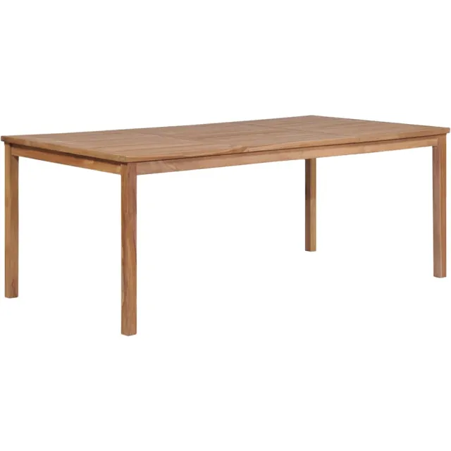 vidaXL Tuintafel 200x100x77 cm massief teakhout bruin, foto 2