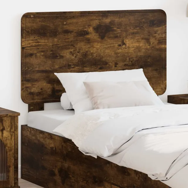 vidaXL Hoofdbord Gerookt eiken Bewerkt hout Bruin