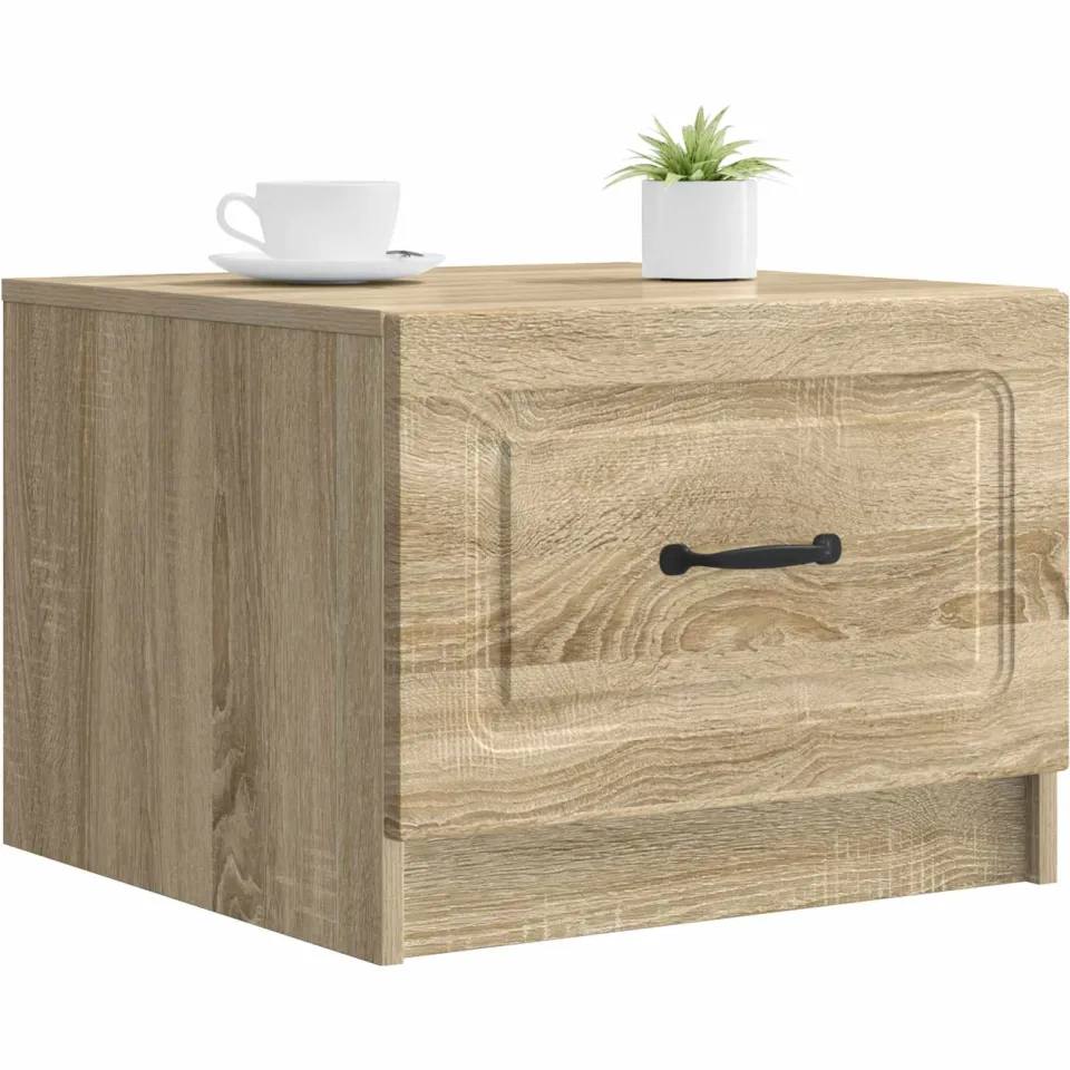 vidaXL Salontafel Sonoma Eiken 49 x 50 x 37 cm Bewerkt hout Bruin