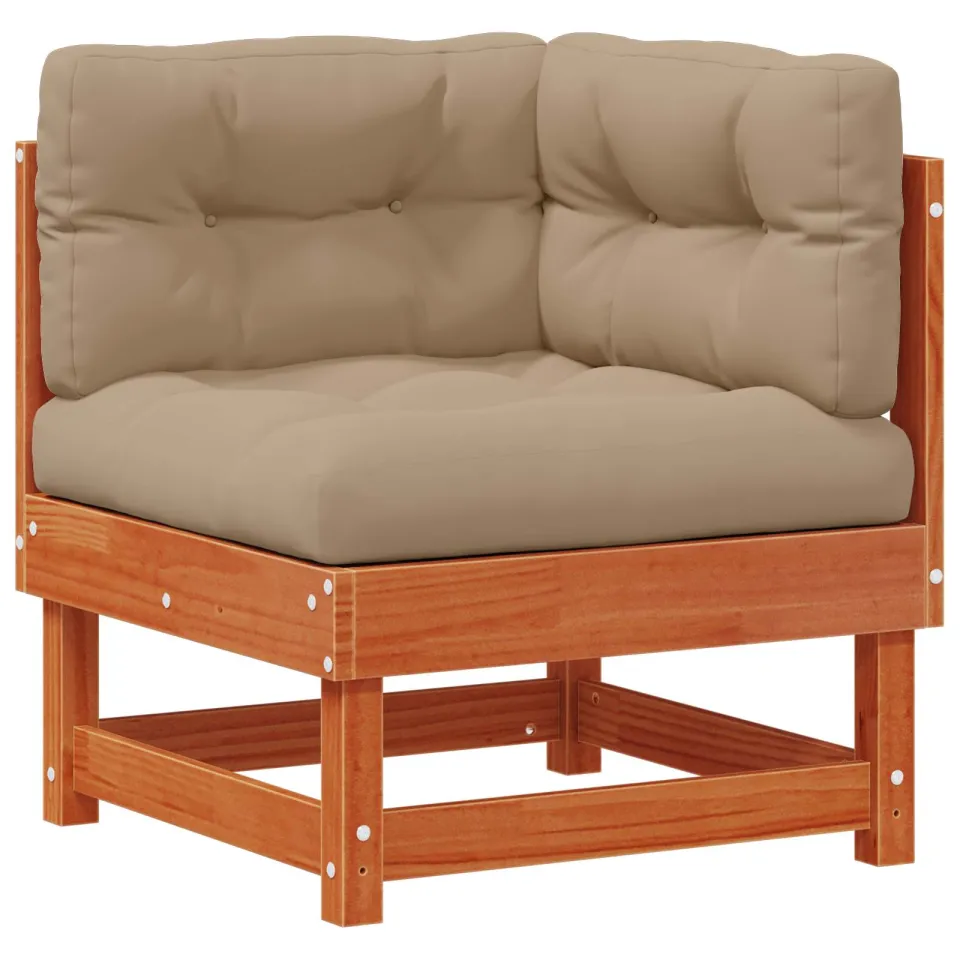 vidaXL Tuin loungeset 7 st Wasbruin Massief grenenhout bruin, foto 3