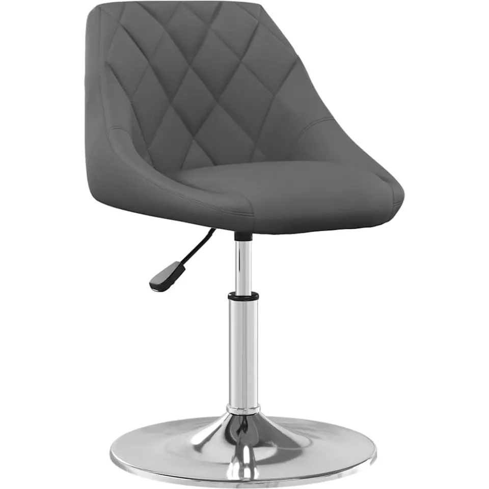 vidaXL Eetkamerstoelen draaibaar 2 st fluweel donkergrijs